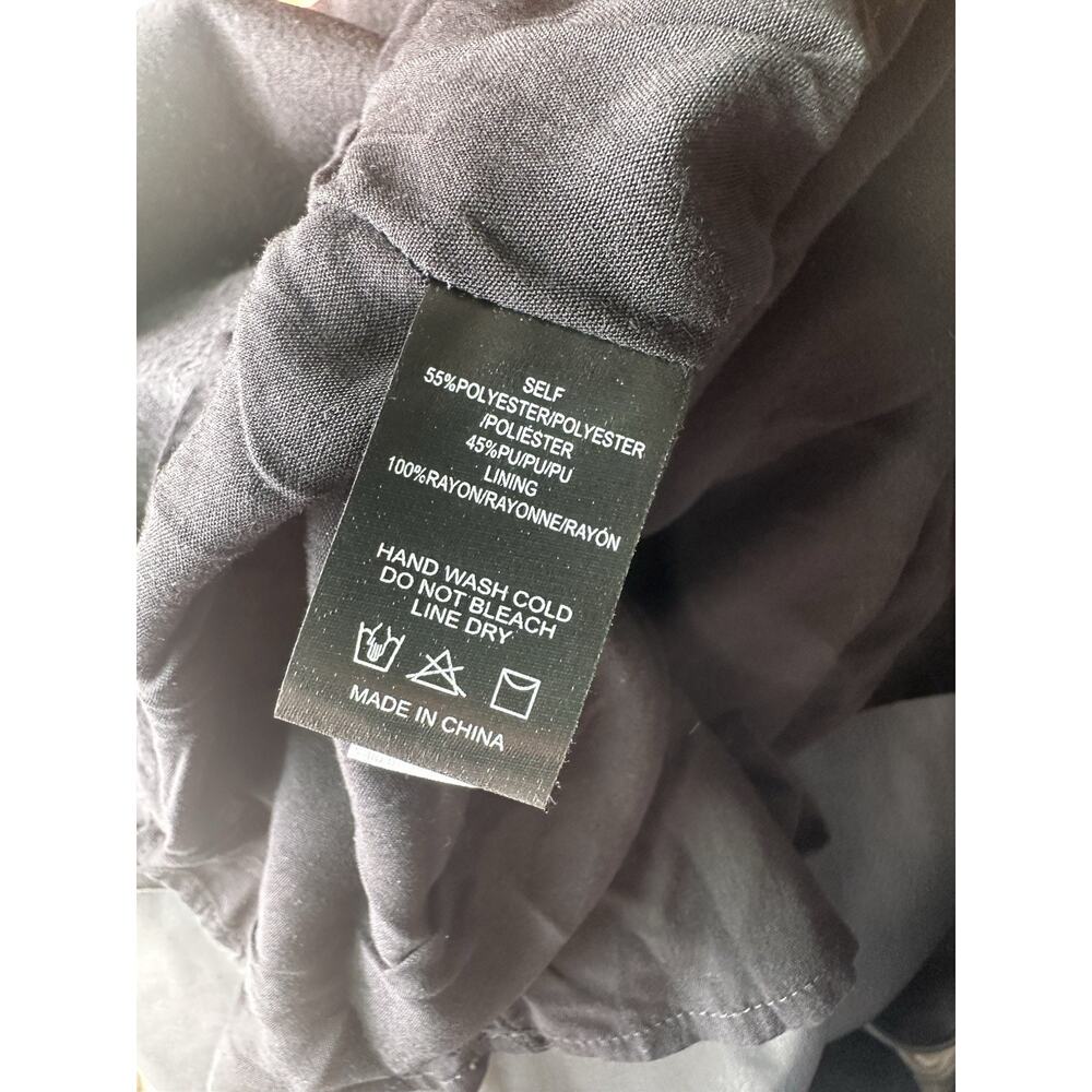 Anthropologie Sunday in Brooklyn Black Faux Leather Dress Size S - Picture 9 of 9